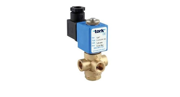 S5018 SERİSİ TORK KOMPRESÖR NORMALDE KAPALI 3 YOLLU SOLENOİD VALFLER 0-12-16 BAR